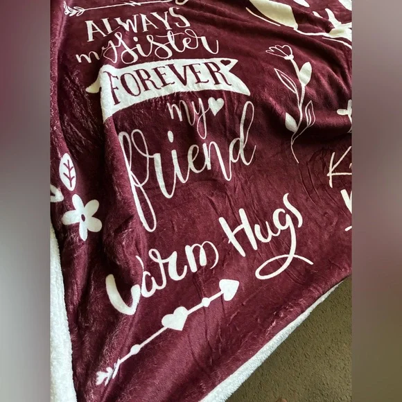 Blanket Robe MOM My Best Friend Hoodie Warm Wraparound NEW! - Picture 4 of 13